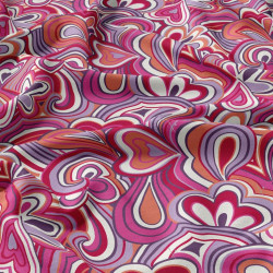 Printed Viscose MIKA2 Pink / Orange